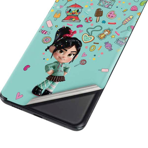 Disney Wreck-it Ralph Vanellope Sugar Icons Galaxy S21 Plus 5G Skin